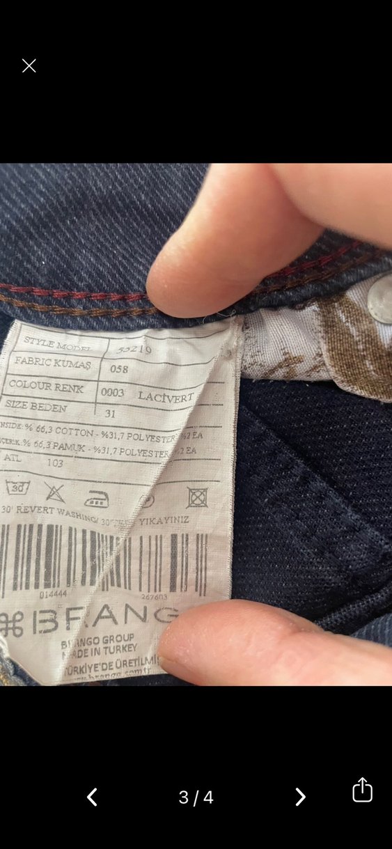 Erkek jean pantolon - Görsel 3