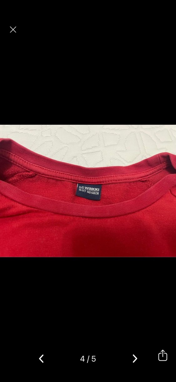 Erkek Çocuk Kırmızı Uzun Kollu sweat ve triko yelek - Görsel 3