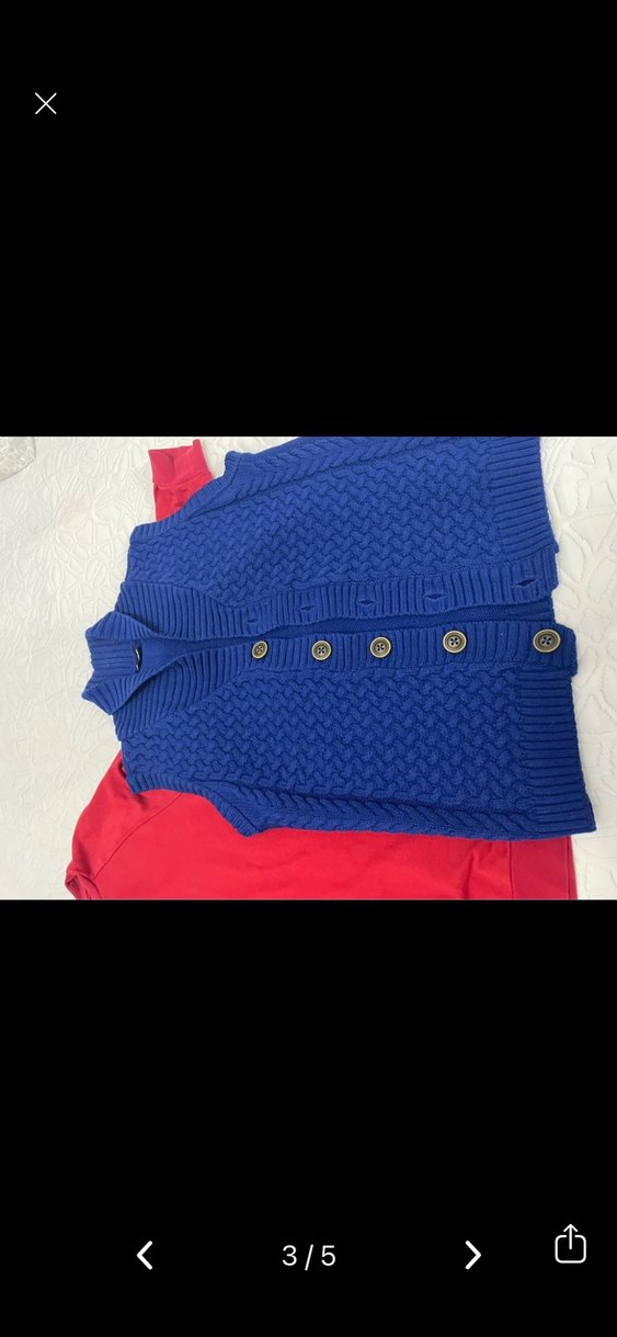 Erkek Çocuk Kırmızı Uzun Kollu sweat ve triko yelek - Görsel 2