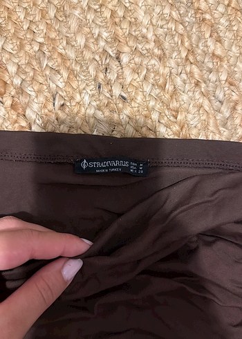 Kahverengi Fırfırlı Kadın Puf Yelek - Görsel 2