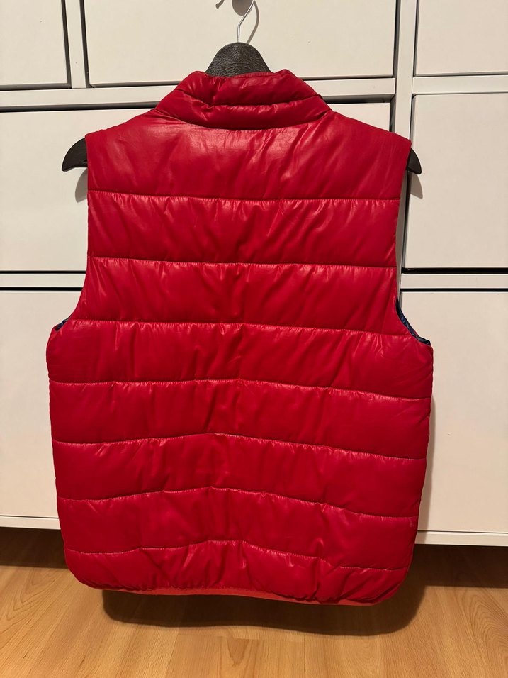 Kırmızı Kadın Şişme Yelek Fermuarlı - Görsel 3