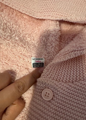 Kürklü Kapüşonlu Pembe Bebek Tulumu 2 li gri pembe - Görsel 2