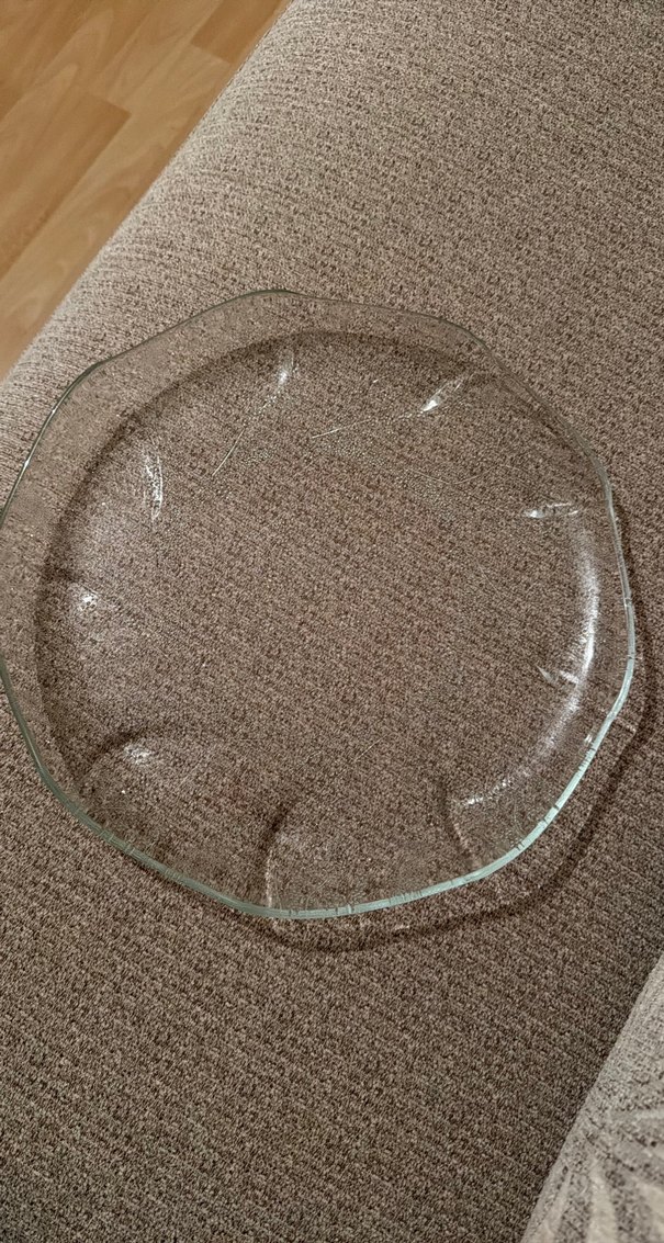 Şeffaf Cam Tabak Seti, Çağdaş Tasarım - Görsel 3