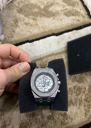 Yeşil Kordonlu Erkek Saat - Görsel 3