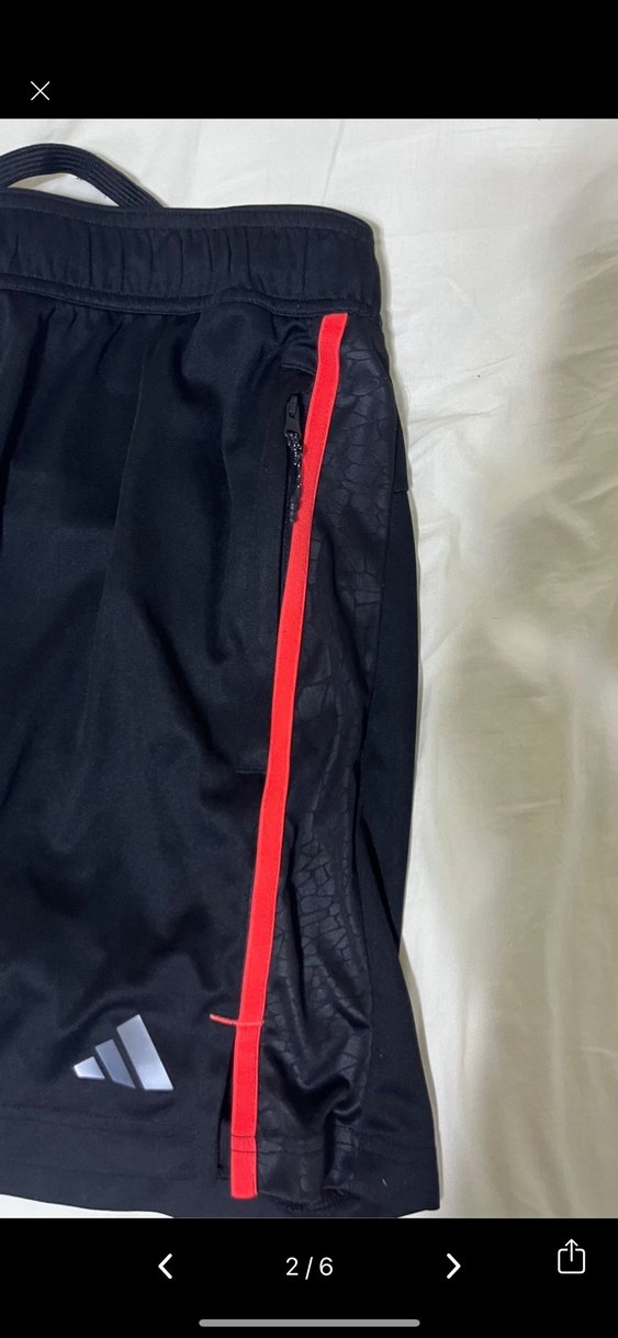 Erkek Siyah Spor Mini Şort Fermuarlı Cepli - Görsel 3