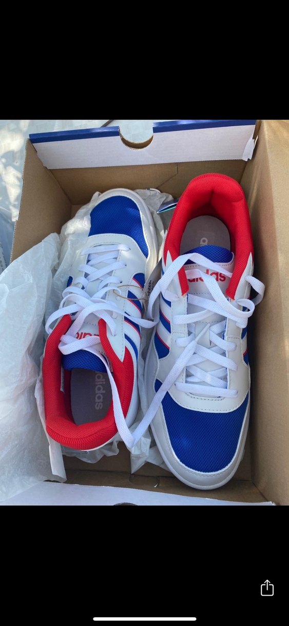 Renkli Baskılı Beyaz Adidas Ayakkabı - Görsel 4