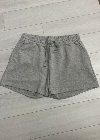Gri Kadın Mini Spor Şort