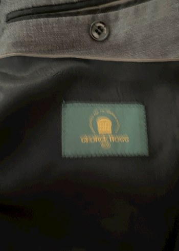 Düğmeli Gri Erkek Ceket, Normal Boy, Klasik Kesim - Görsel 6