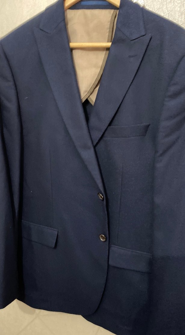 Düğmeli Klasik Lacivert Erkek Takım Elbise - Görsel 2