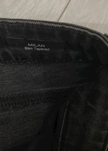Erkek Siyah Regular Fit Denim Pantolon - Görsel 4