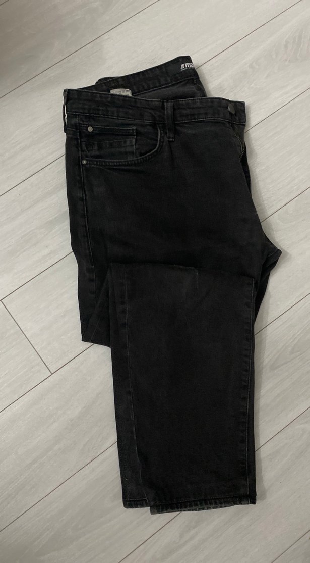Erkek Siyah Regular Fit Denim Pantolon - Görsel 5