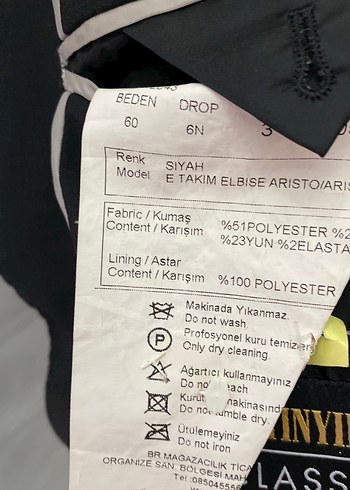 Erkek Siyah Düğmeli Ofis Takım Elbise - Görsel 4