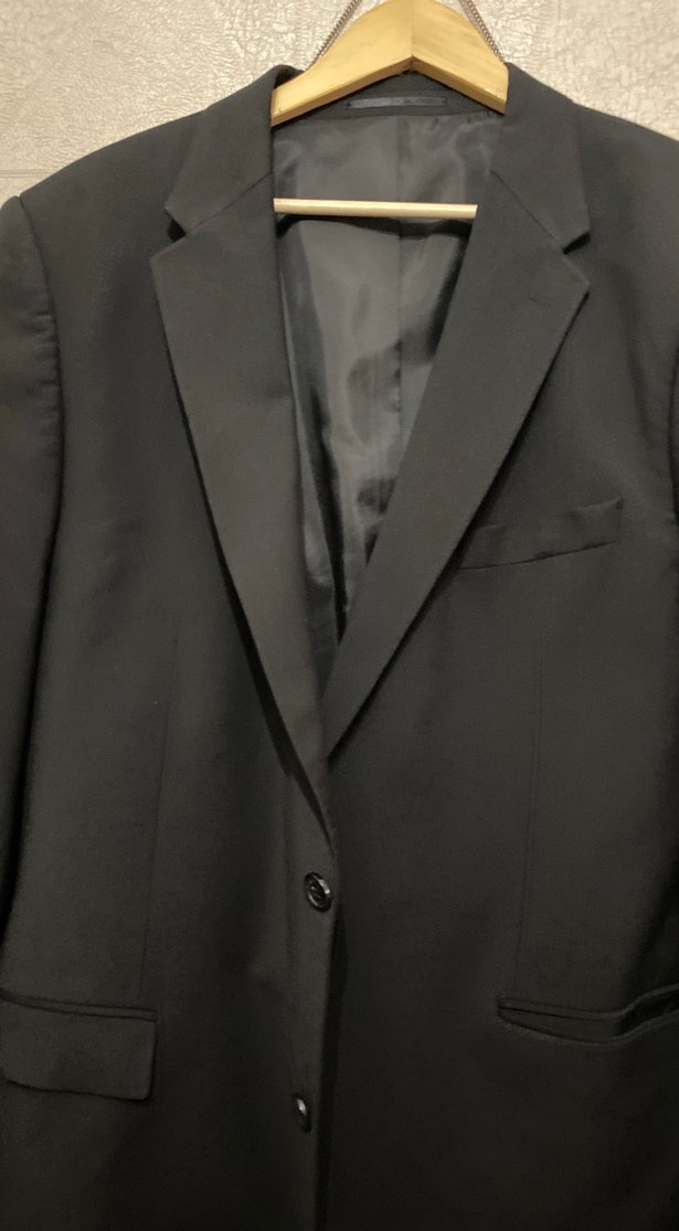 Erkek Siyah Düğmeli Ofis Takım Elbise - Görsel 2