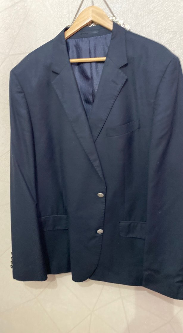 Erkek Koyu Mavi Düğmeli Takım Elbise Ceketi - Görsel 2