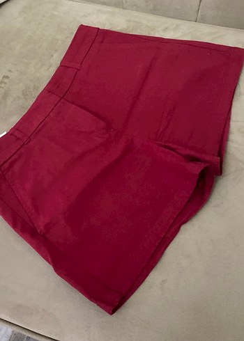 Koton Bordo Mini Kadın Şort