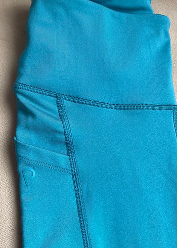 Turkuaz Midi Kadın Spor Tayt - Görsel 2