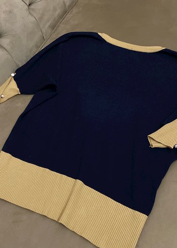 Renkli Baskılı Kadın Triko Kazak - Görsel 5