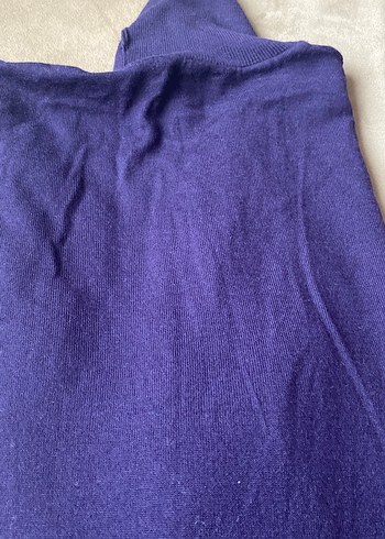 Erkek Mor Yün Balıkçı Yaka Triko Kazak - Görsel 5