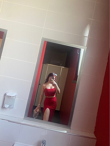 İkili takım etek crop