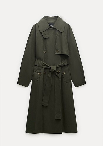 s Beden Zara ZW Collection su geçirmez trençkot