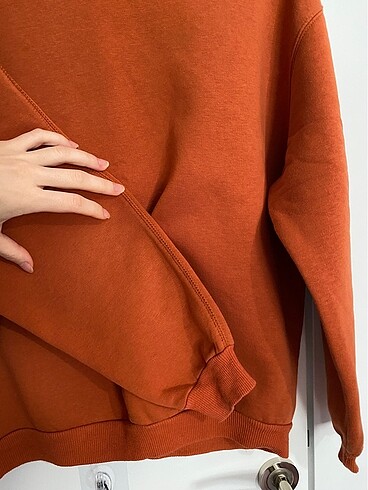 m Beden turuncu Renk Trendyolmilla Sweatshirt
