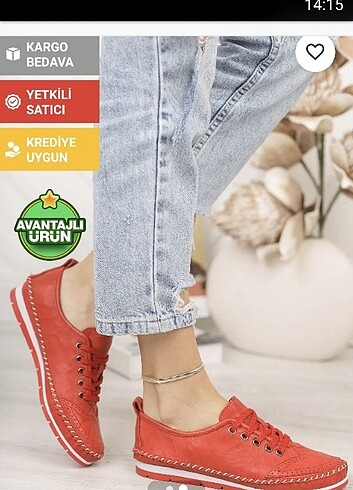Deripabuc kırmızı hakiki deri ayakkabi