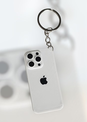 Apple Beyaz Telefon Anahtarlık