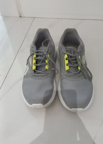 Gri Erkek Spor Ayakkabı Velcro Detaylı - Görsel 3