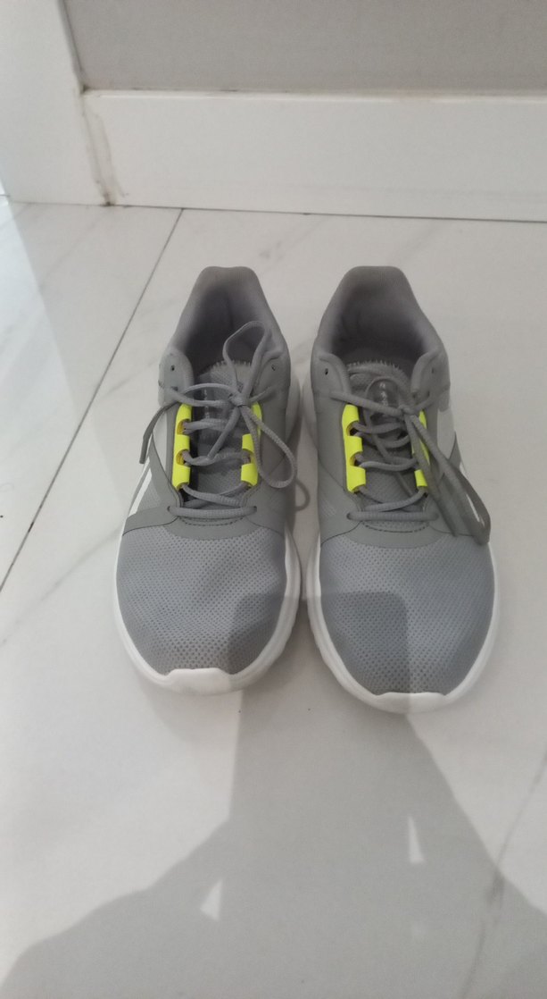 Gri Erkek Spor Ayakkabı Velcro Detaylı - Görsel 3