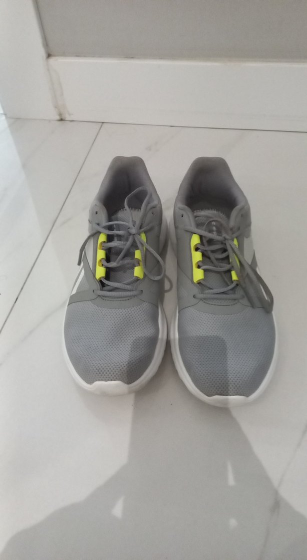 Gri Erkek Spor Ayakkabı Velcro Detaylı - Görsel 4