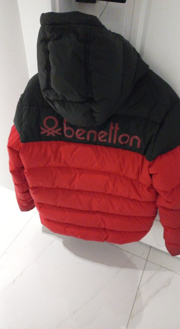 Erkek Çocuk Kırmızı Fermuarlı Mont kuş tüyü - Görsel 4