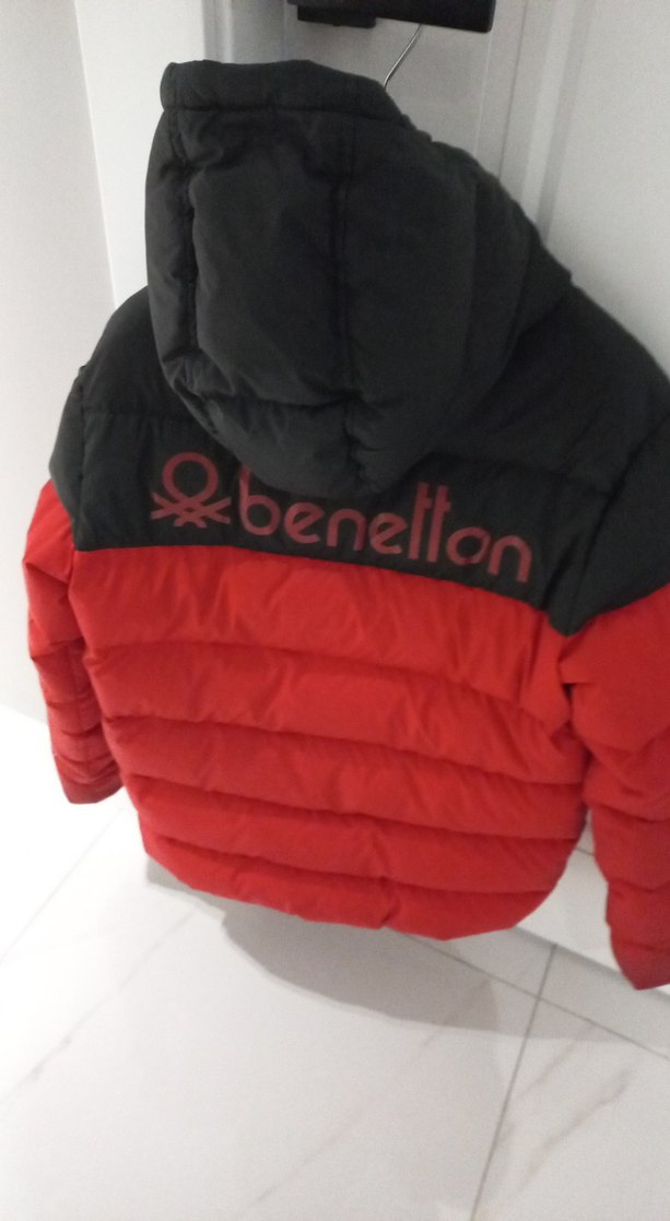 Erkek Çocuk Kırmızı Fermuarlı Mont kuş tüyü - Görsel 3