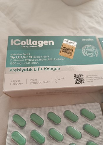 Beden iCollagen Prebiyotik Lif ve Kolajen Tablet