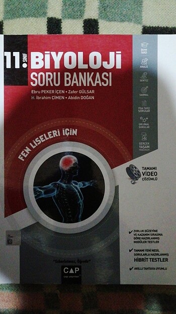 Çap yayınları 11. Sınıf biyoloji soru bankası 