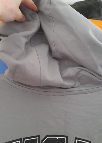 Gri Chicago Baskılı Kısa Kollu Sweatshirt - Görsel 4