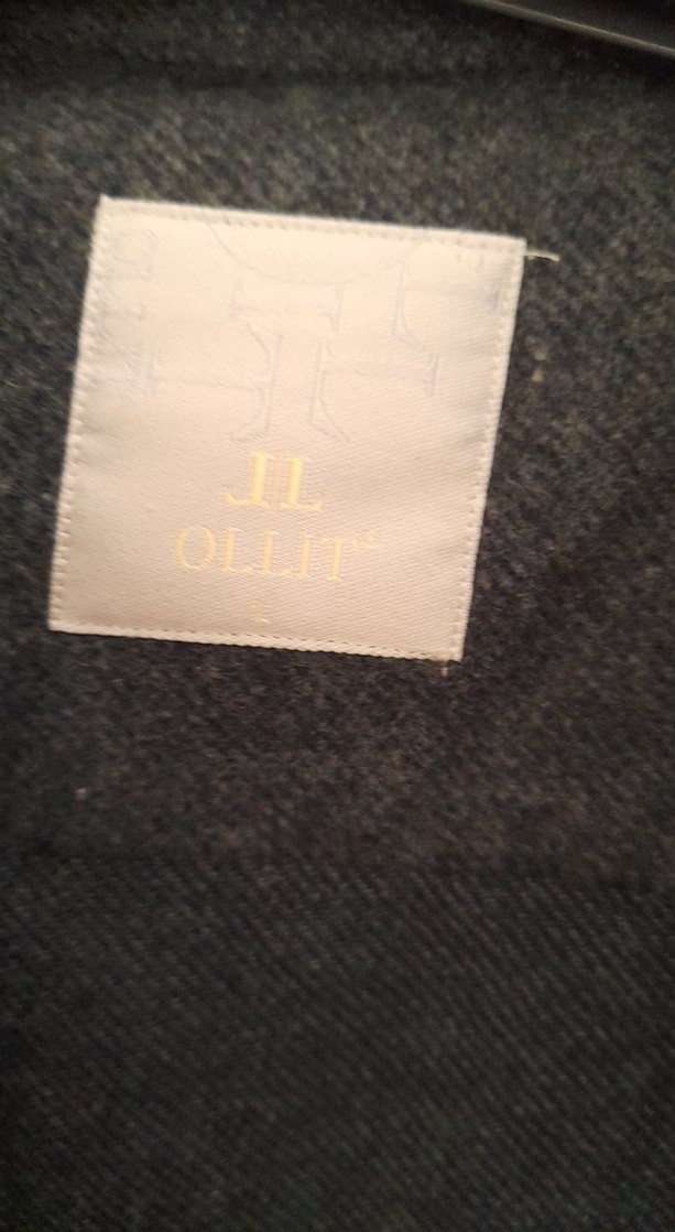 Gri Düğmeli Erkek Gömlek Uzun Kollu - Görsel 2