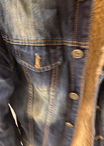 Kürklü Denim Erkek Ceket - Görsel 6