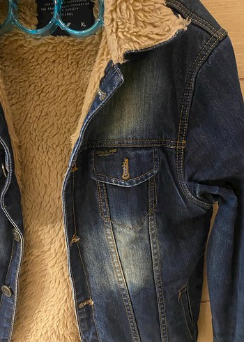 Kürklü Denim Erkek Ceket - Görsel 5