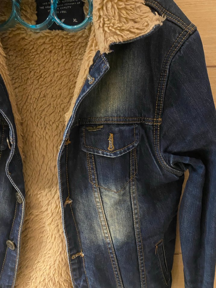 Kürklü Denim Erkek Ceket - Görsel 5