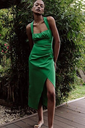 Zara ZW collection keten elbise