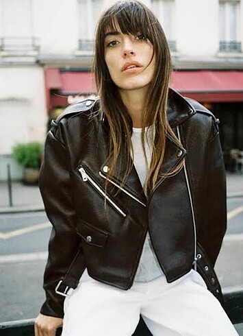 Zara deri biker ceket