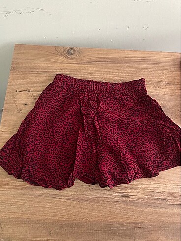 xl Beden Leopar şortlu etek