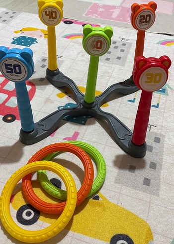 Renkli Ayı Figürlü Halka Atma Oyunu - Görsel 2