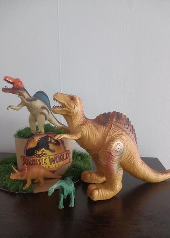 Beden Renk 4 adet Dinozor Aksiyon Figürleri sesli