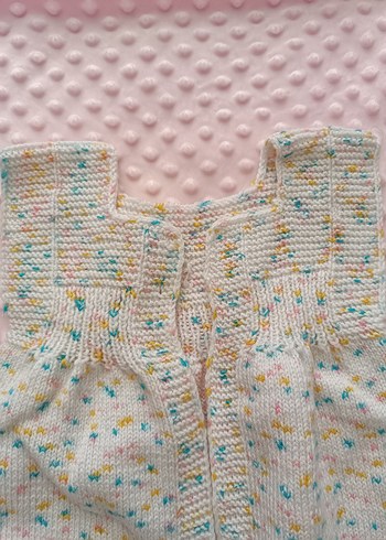 Kız çocuk örgü Yelek - Görsel 2