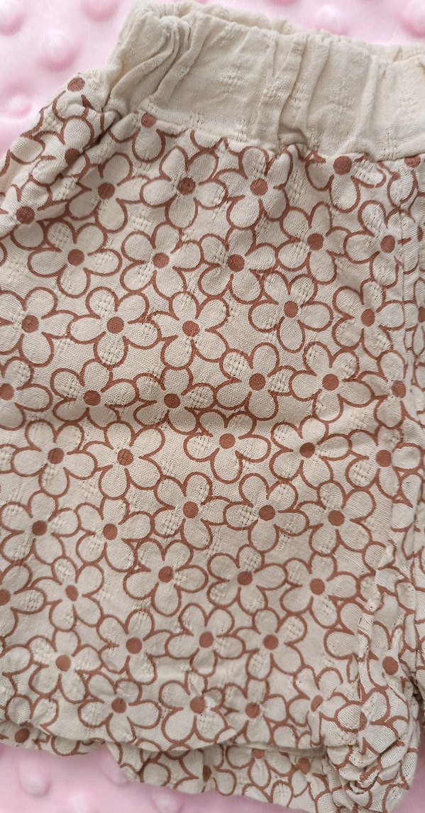 Pembe Kısa Kollu Fırfırlı Bebek Takımı - Görsel 4