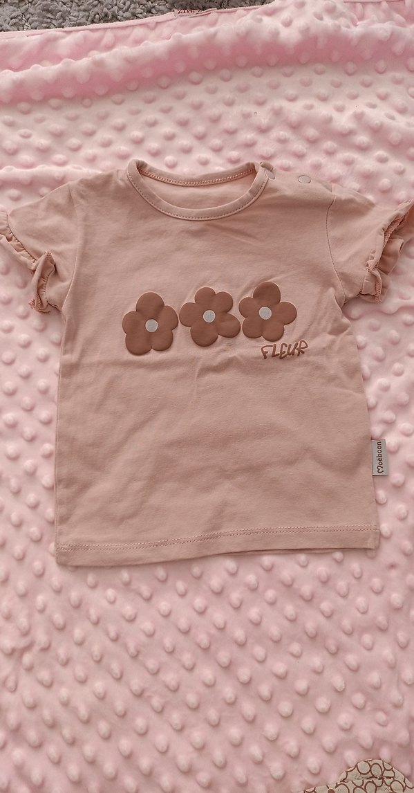 Pembe Kısa Kollu Fırfırlı Bebek Takımı - Görsel 2