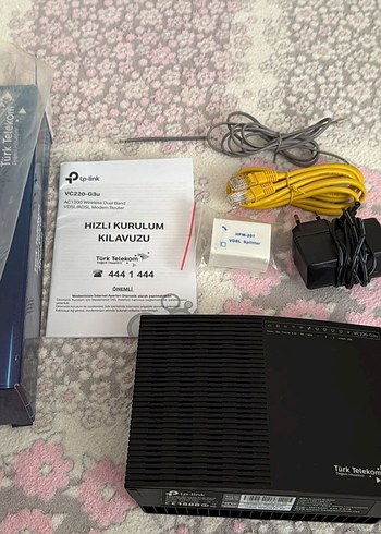 Türk Telekom Modem Seti Siyah 2 Adet Modem