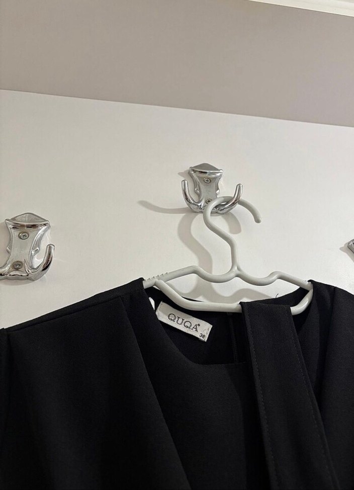 Siyah Tesettür Tunik  Bluz Gömlek - Görsel 4