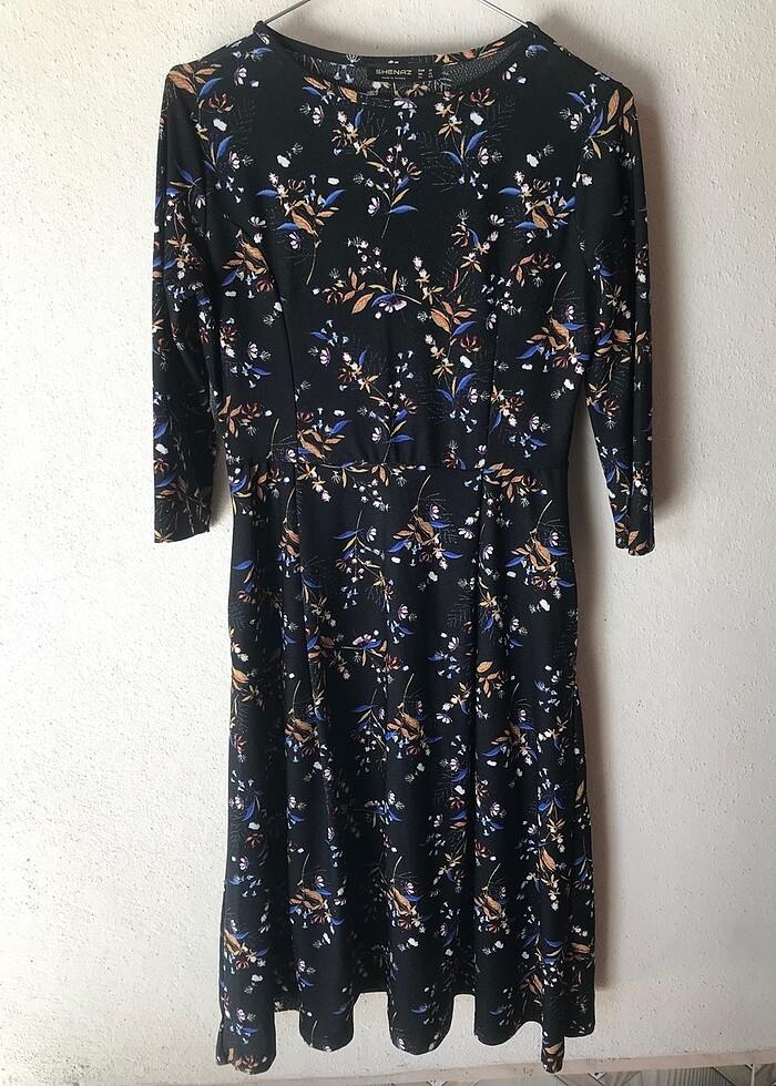 Midi boy yarım kol elbise - Görsel 5